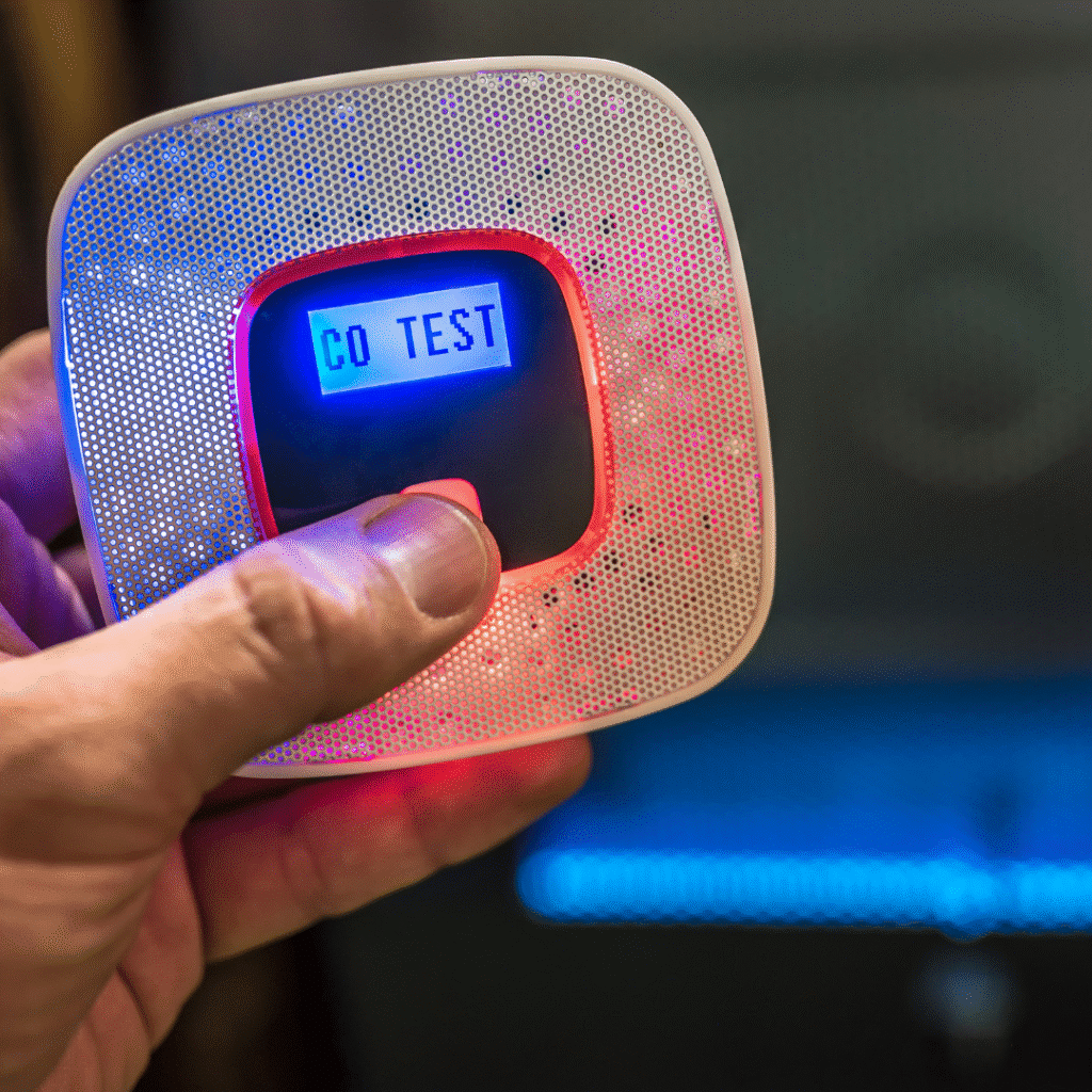 CO2 testing or CO monitor